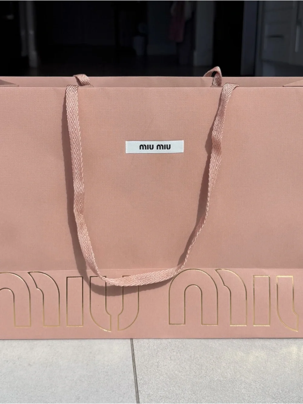 Miu Miu Pink Gift Set Shoe Box Dust Bags Ribbon Shopping Bag Authentic Designer - Picture 4 of 16